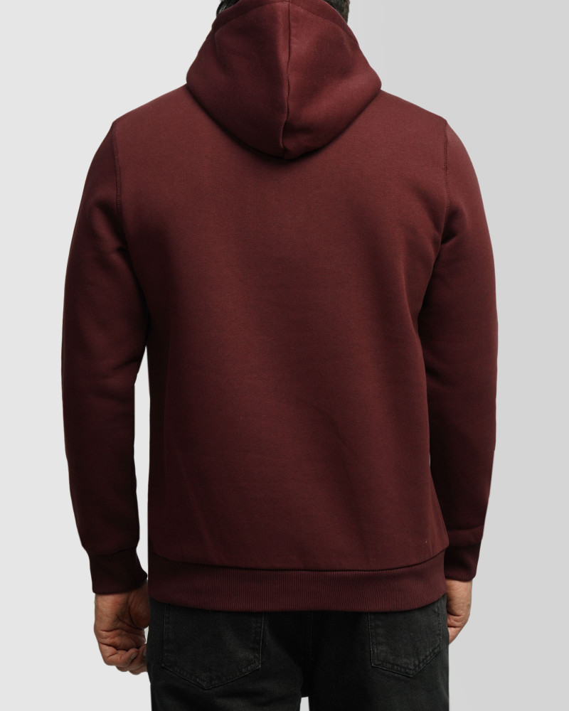 خرید و قیمت هودی کلاه دار طرح دار مردانه زرشکی 84471292