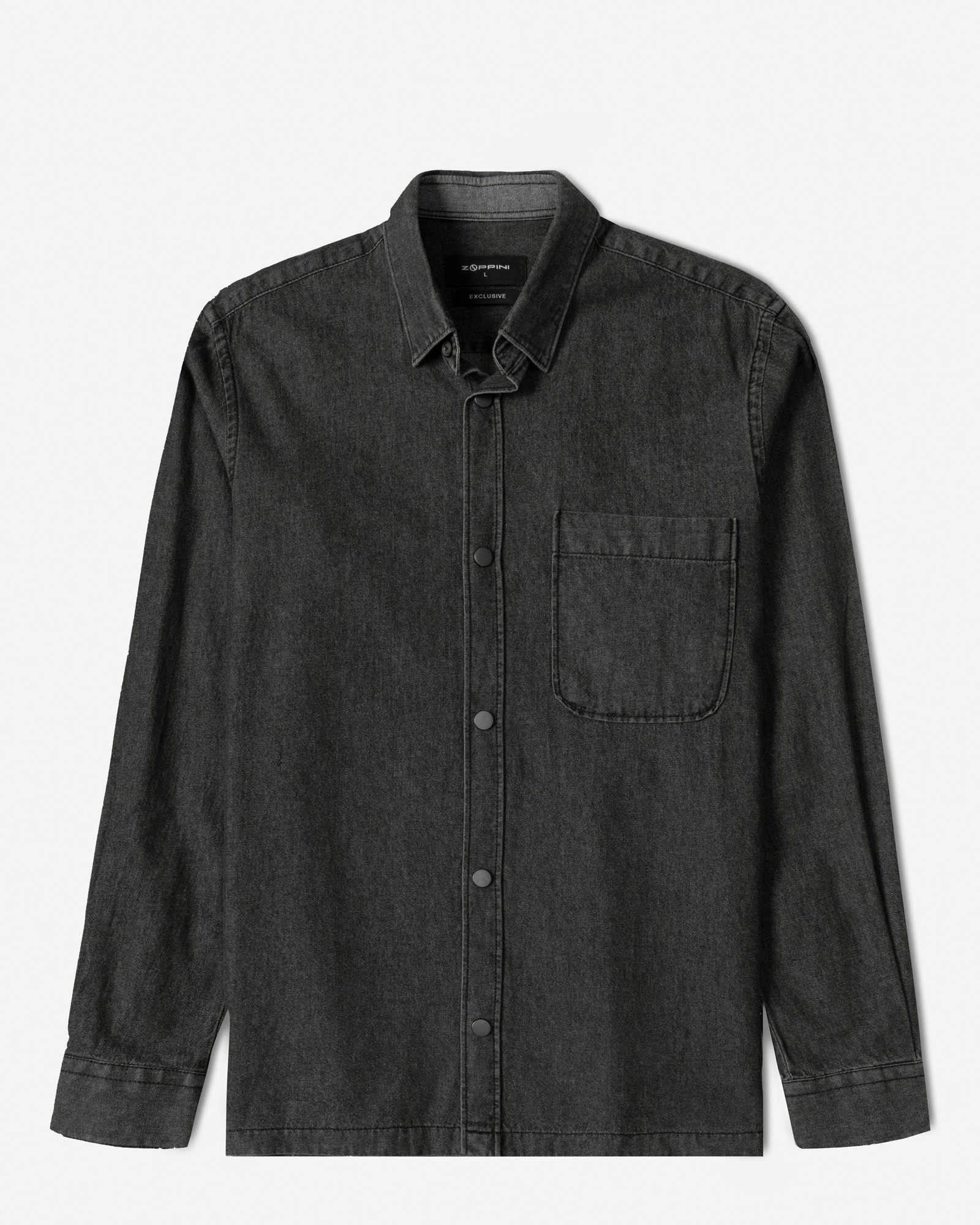 خرید و قیمت پیراهن جین آستین بلند ذغالی 24474178