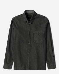 خرید و قیمت پیراهن جین آستین بلند ذغالی 24474178