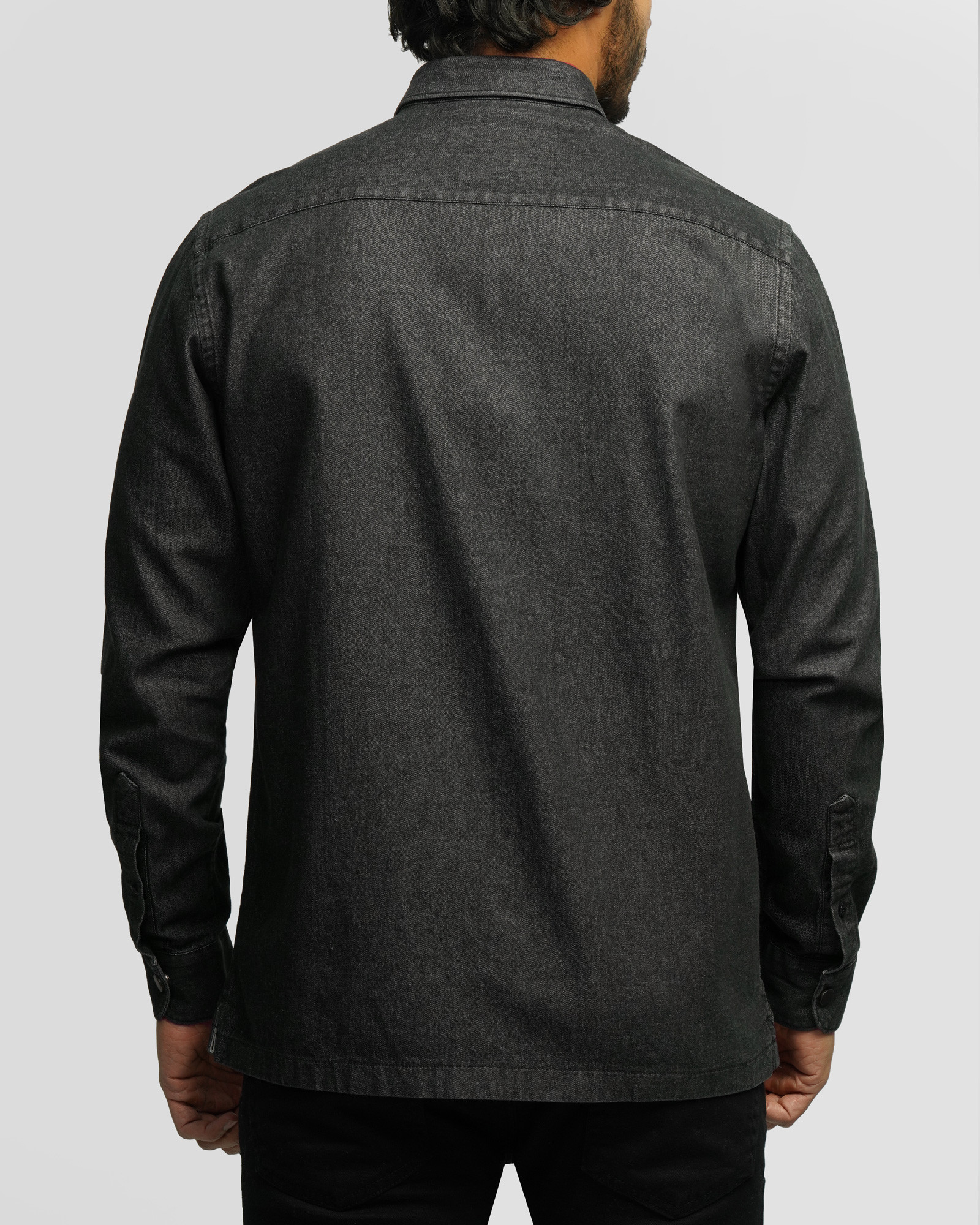 خرید و قیمت پیراهن جین آستین بلند ذغالی 24474178