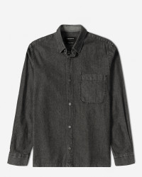 خرید و قیمت پیراهن جین آستین بلند خاکستری 24474178