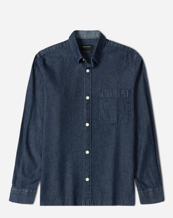 خرید و قیمت پیراهن جین آستین بلند سرمه ای 24474178