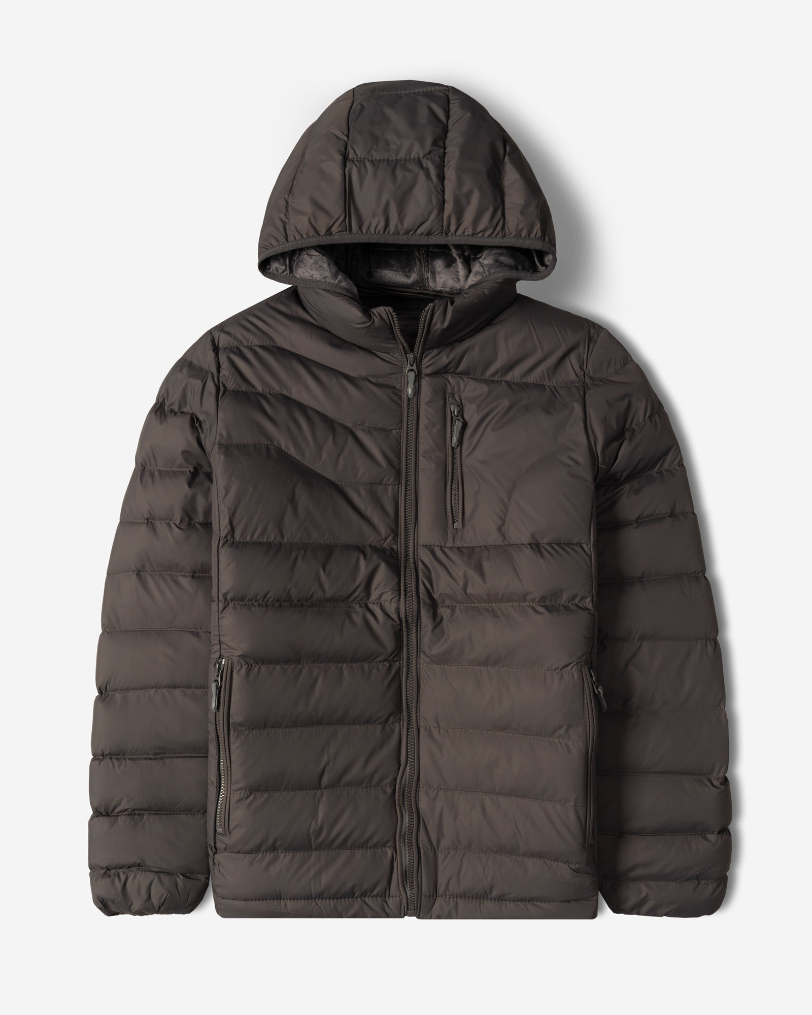 خرید و قیمت کاپشن مردانه کلاه دار خاکستری 24416414