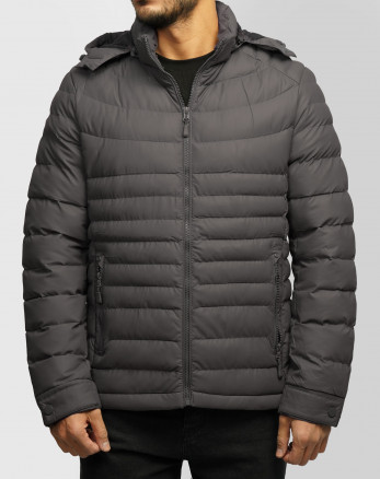 کاپشن مردانه کلاه دار 16413