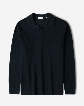 خرید و قیمت پولوشرت آستین بلند مردانه سرمه ای 84486134