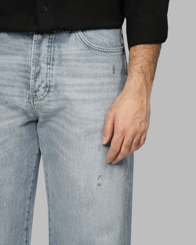 خرید و قیمت شلوار جین بگ (Caro Rigit) زاپ دار مردانه آبی روشن 24424847