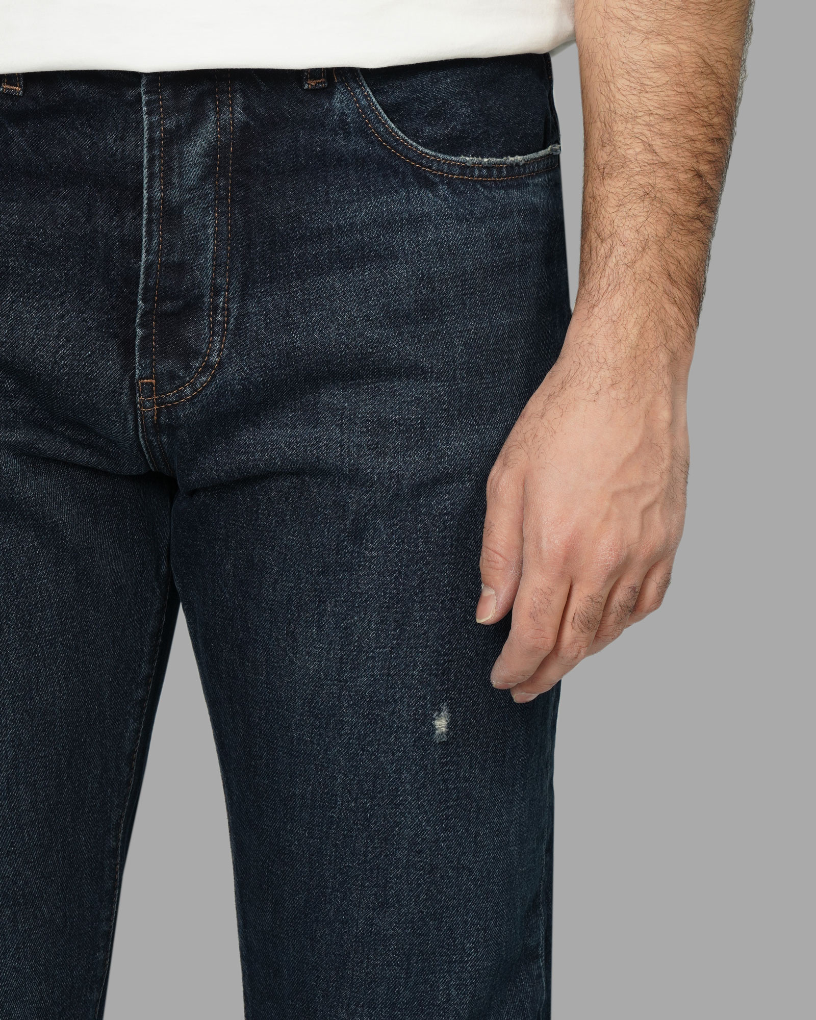 خرید و قیمت شلوار جین رگولار (Relax fit) زاپ دار مردانه سرمه ای 24412272