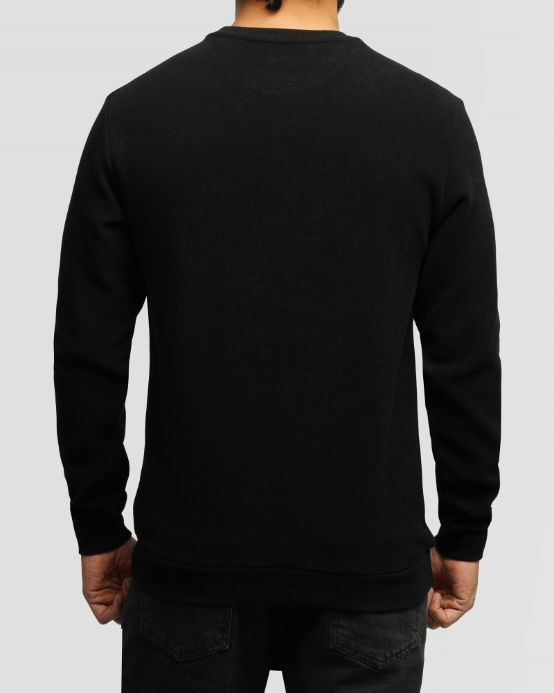 خرید و قیمت پلیور سلانیک مردانه یقه گرد مشکی 24456163