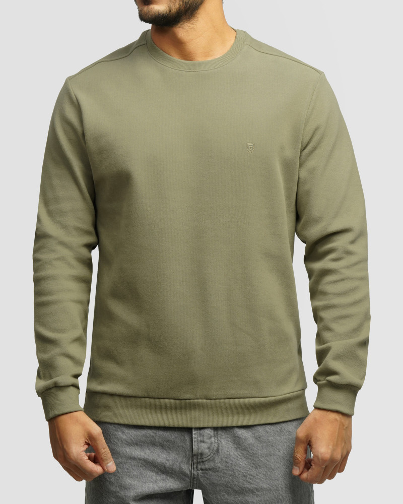 خرید و قیمت پلیور سلانیک مردانه یقه گرد سبز 24456163