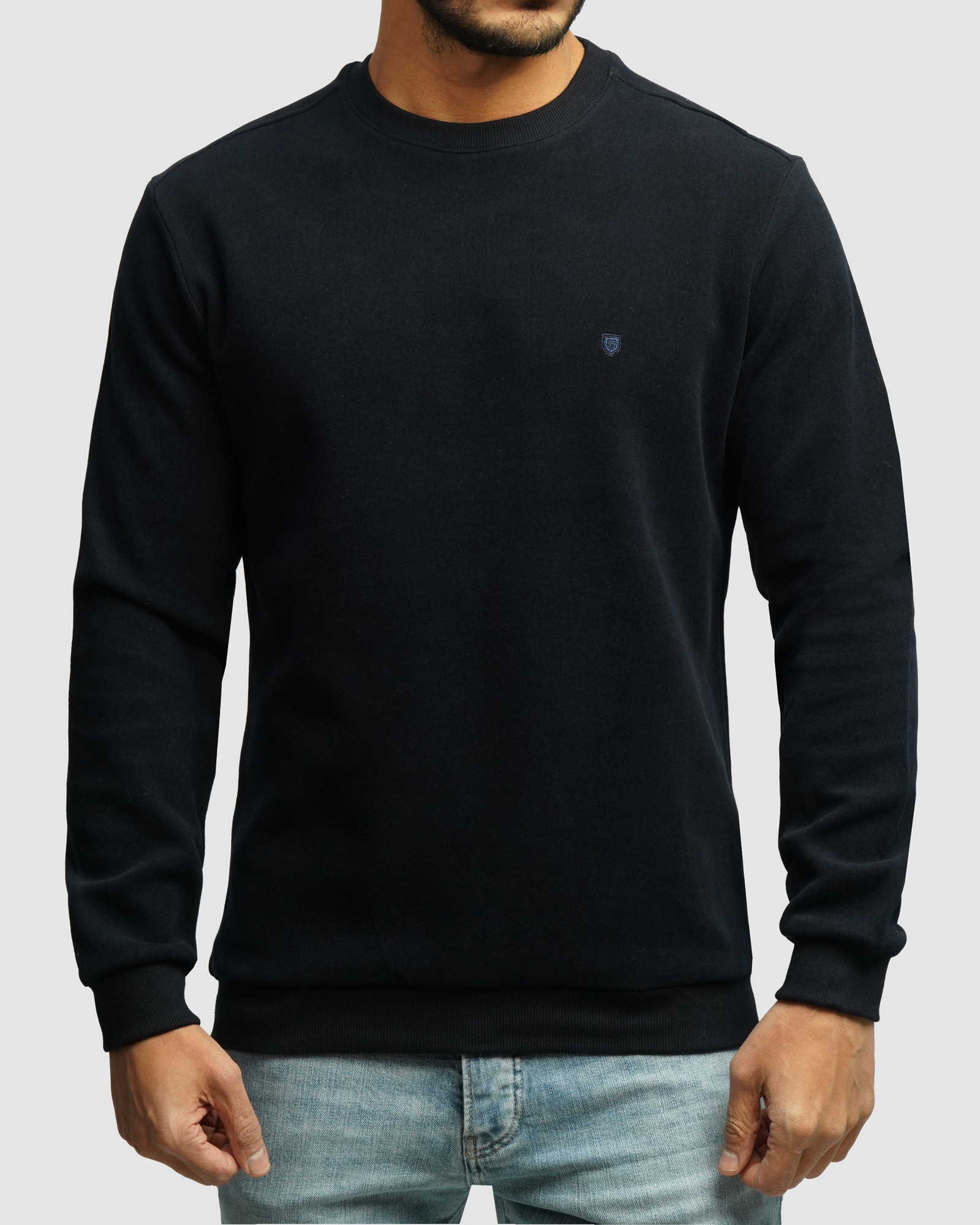 خرید و قیمت پلیور سلانیک مردانه یقه گرد سرمه ای 24456163