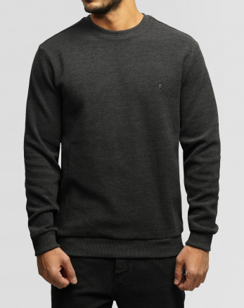 خرید و قیمت پلیور سلانیک مردانه یقه گرد ذغالی 24456163