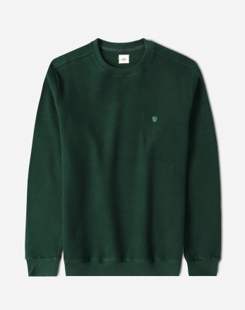 خرید و قیمت پلیور سلانیک مردانه یقه گرد سبز تیره 24456163