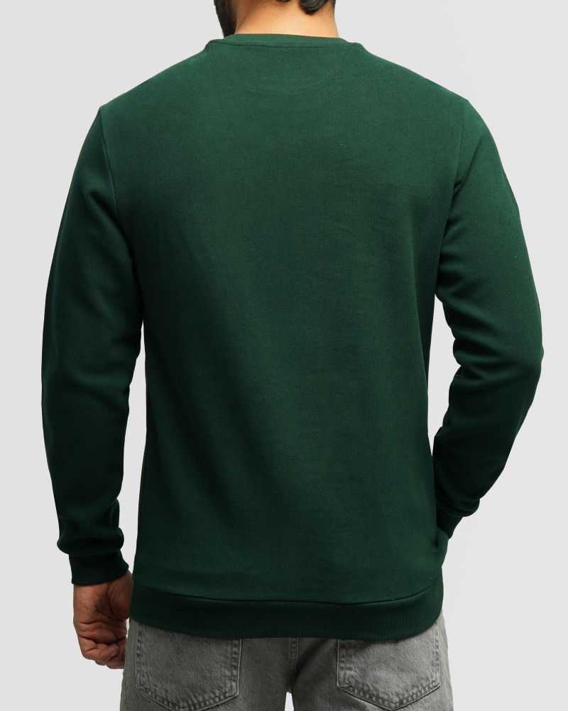 خرید و قیمت پلیور سلانیک مردانه یقه گرد سبز تیره 24456163