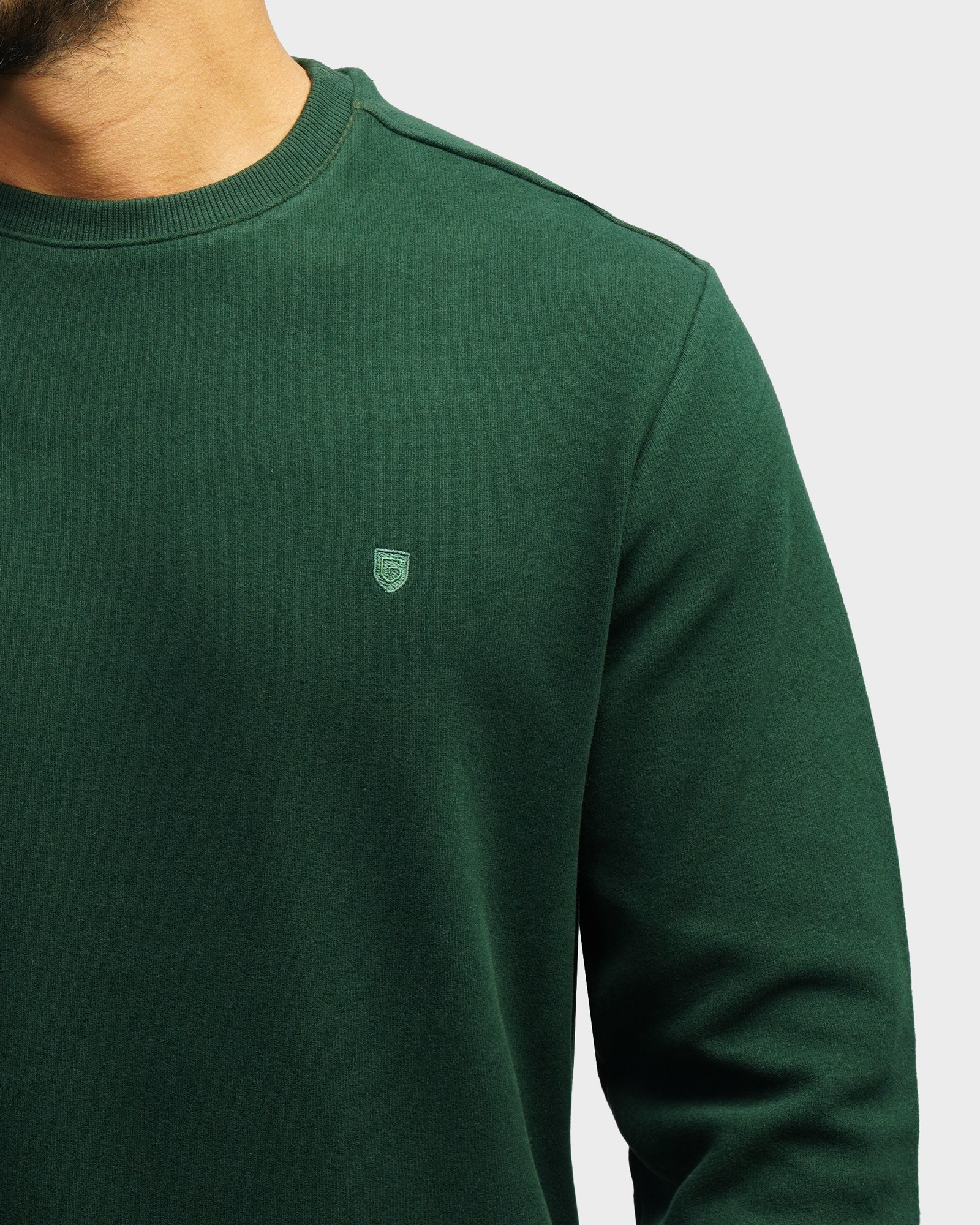 خرید و قیمت پلیور سلانیک مردانه یقه گرد سبز تیره 24456163