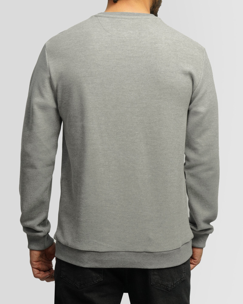 خرید و قیمت پلیور سلانیک مردانه یقه گرد طوسی 24456163