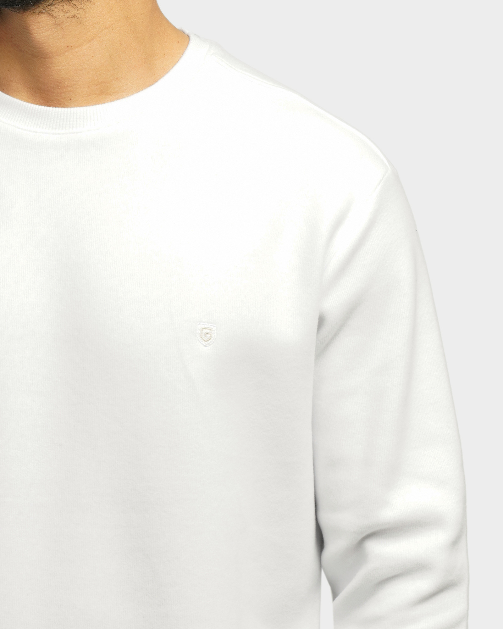 خرید و قیمت پلیور سلانیک مردانه یقه گرد سفید 24456163