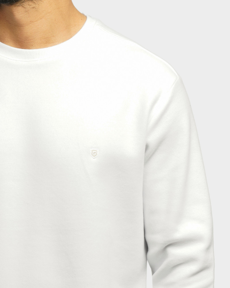 خرید و قیمت پلیور سلانیک مردانه یقه گرد سفید 24456163