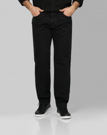 خرید و قیمت شلوار جین استریت فیت (Straight fit) ساده مردانه دودی 24424852