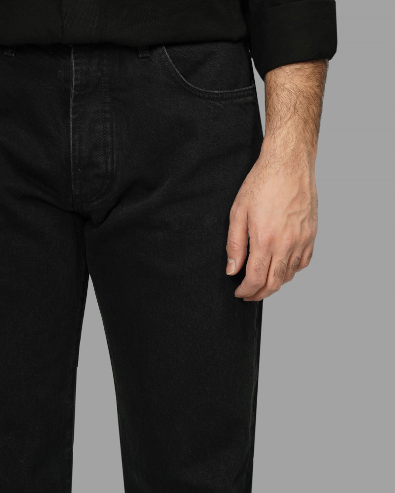 خرید و قیمت شلوار جین استریت فیت (Straight fit) ساده مردانه دودی 24424852