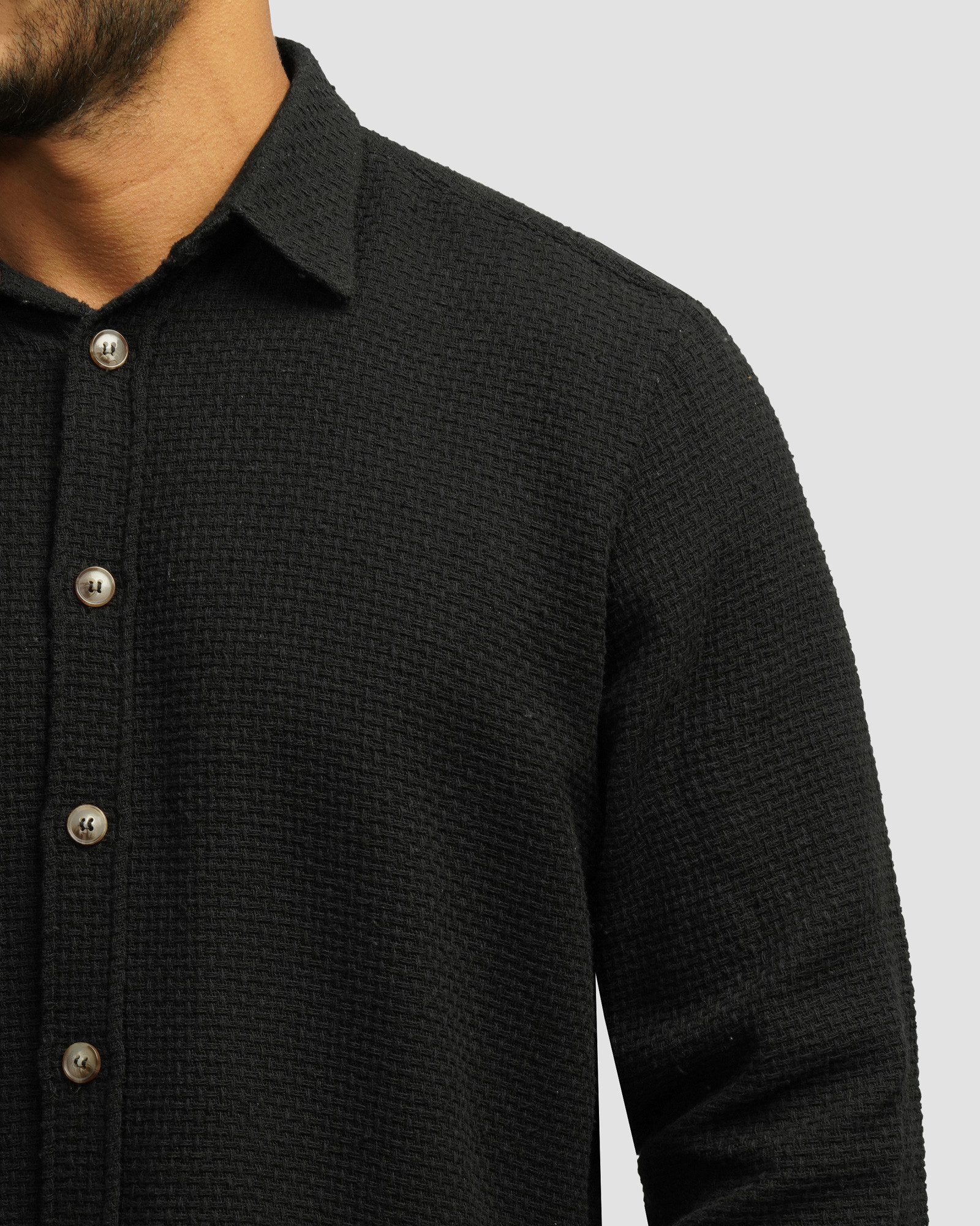 خرید و قیمت پیراهن ضخیم مردانه مشکی 24452322