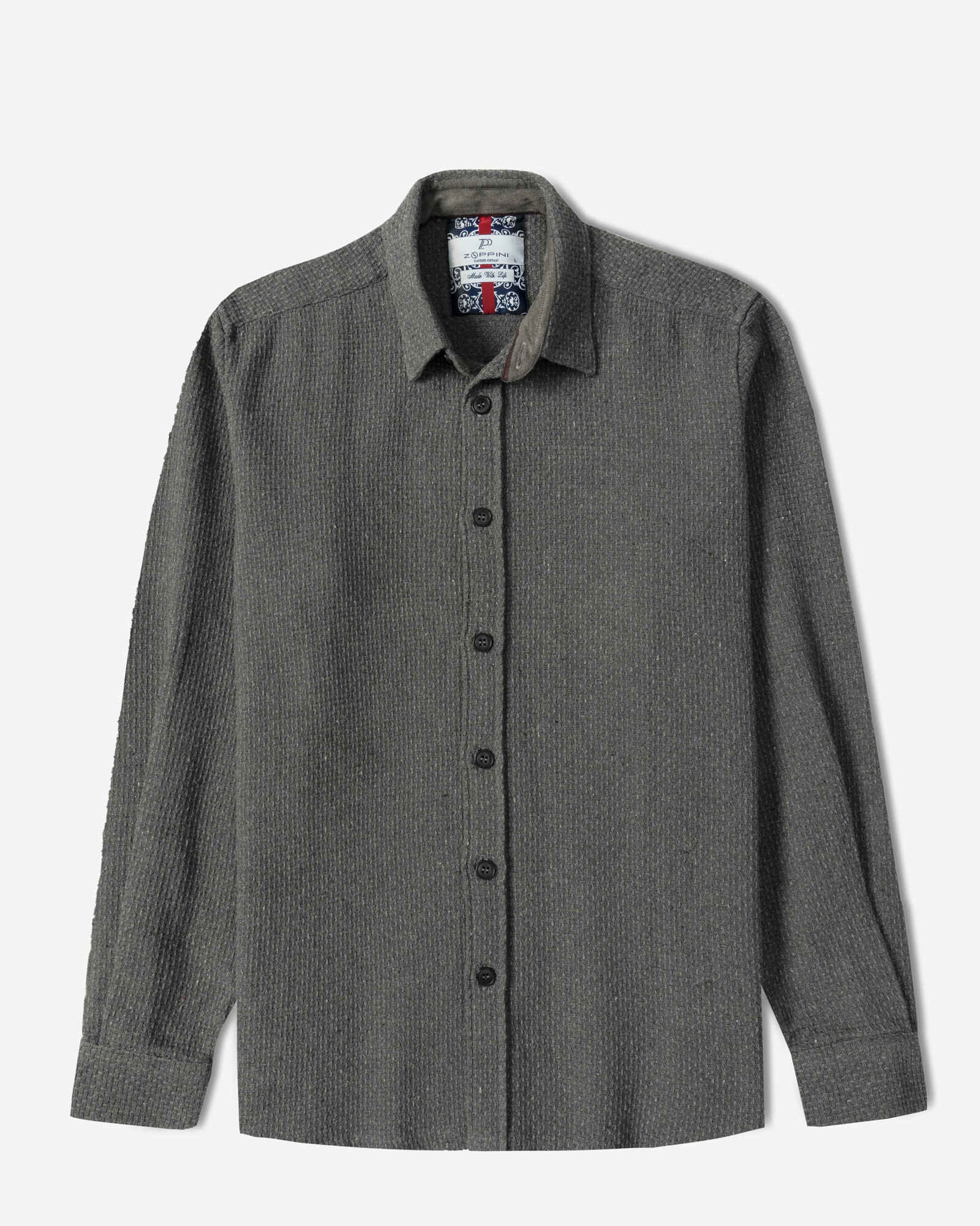 خرید و قیمت پیراهن ضخیم مردانه خاکستری تیره 24452322