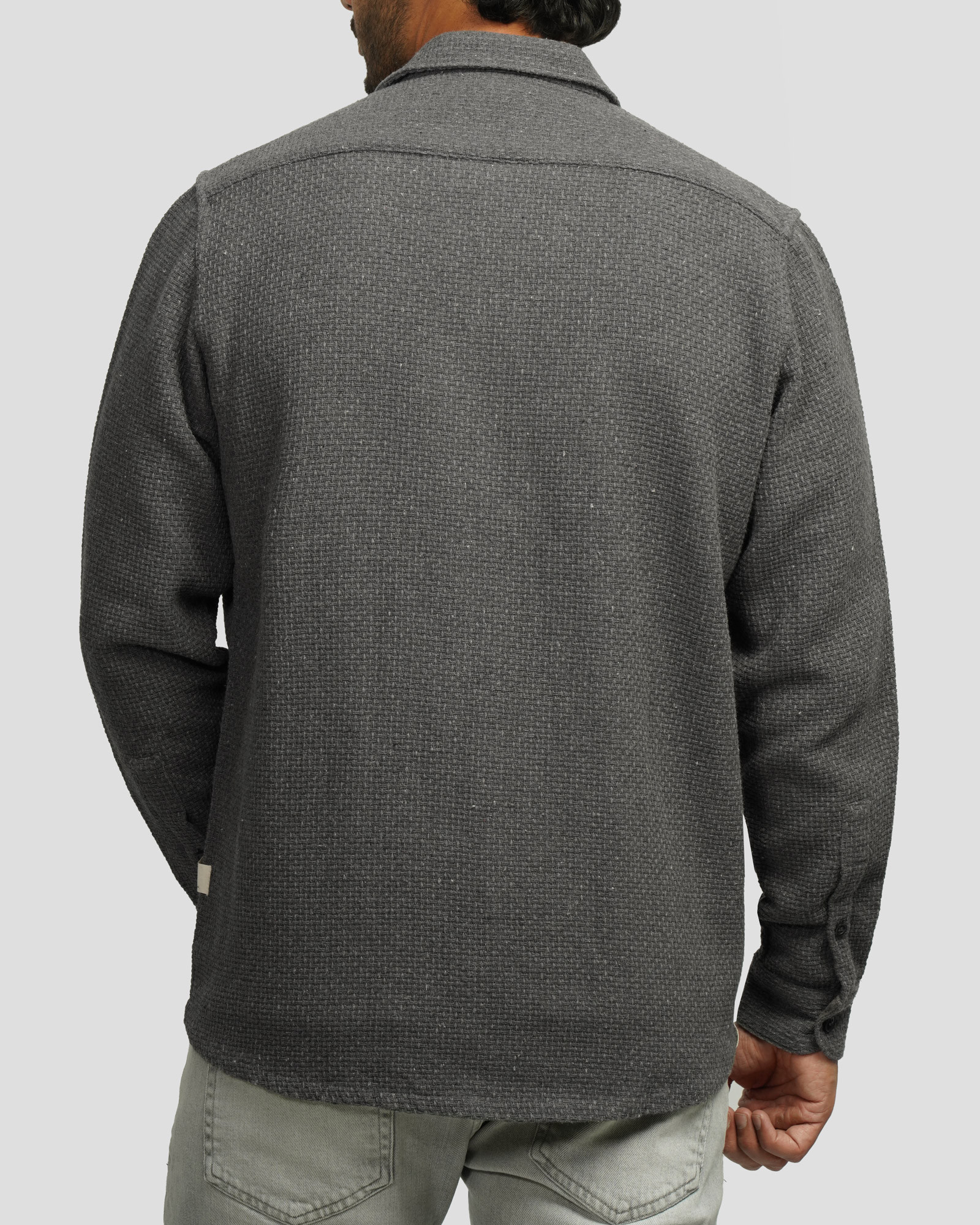 خرید و قیمت پیراهن ضخیم مردانه خاکستری تیره 24452322