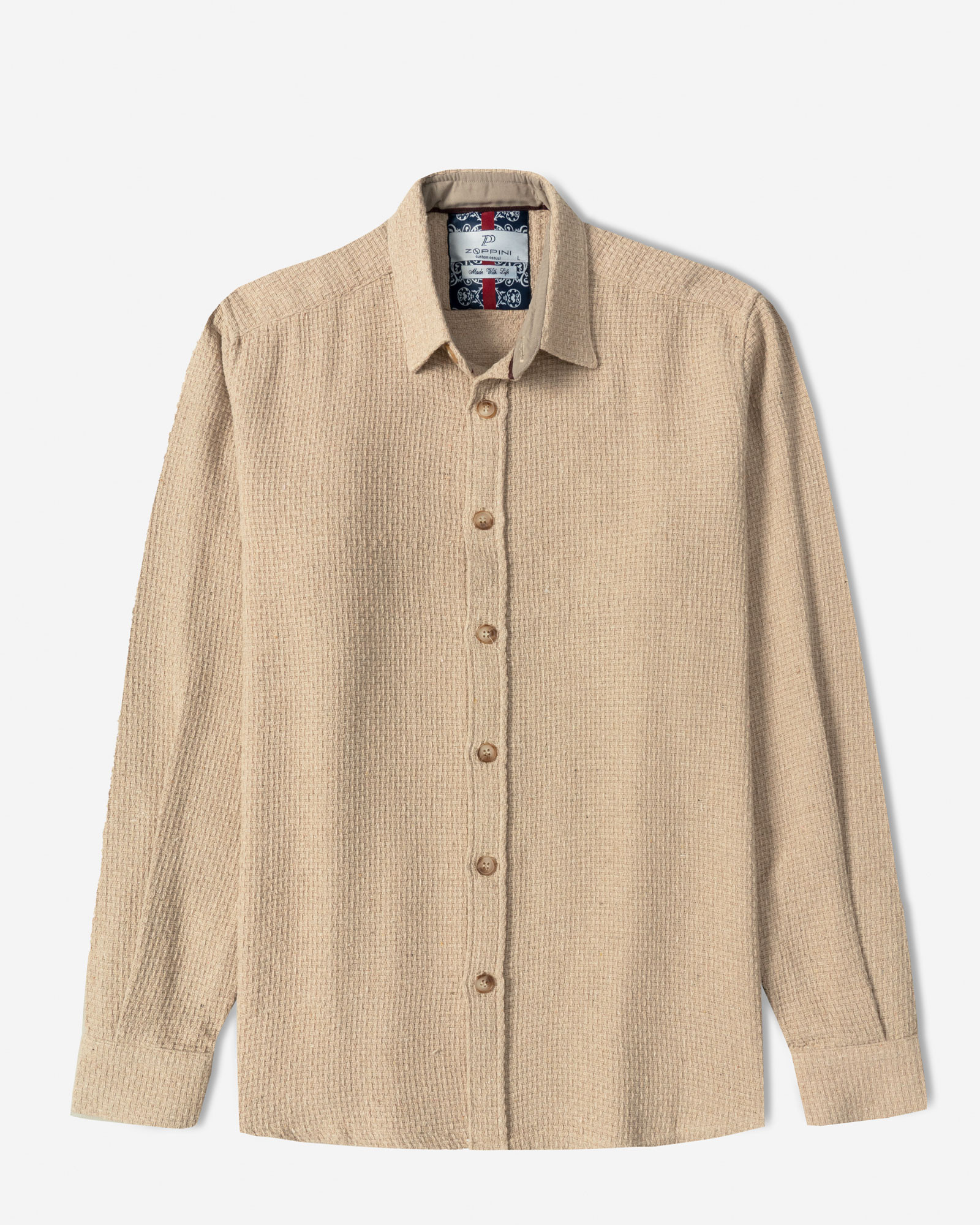 خرید و قیمت پیراهن ضخیم مردانه کرم 24452322