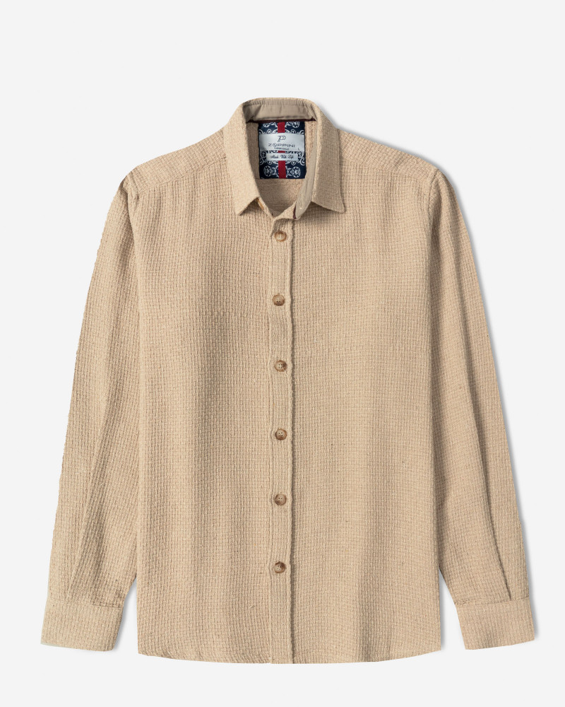 خرید و قیمت پیراهن ضخیم مردانه کرم 24452322