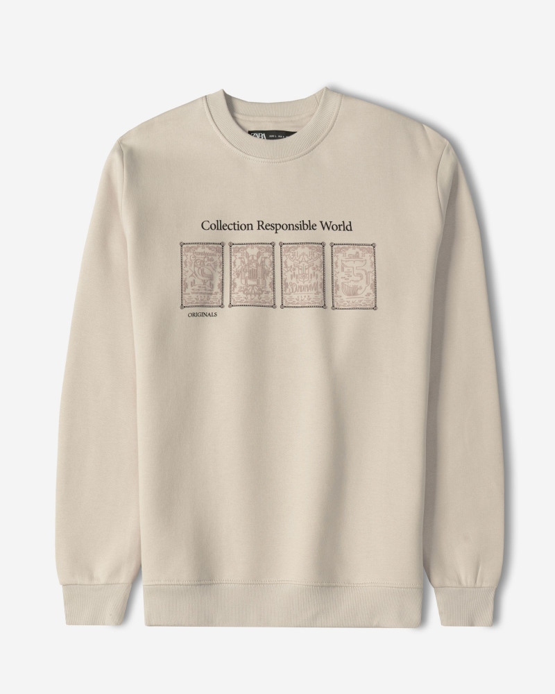 خرید و قیمت پلیور دورس یقه گرد مردانه کرم 24457297