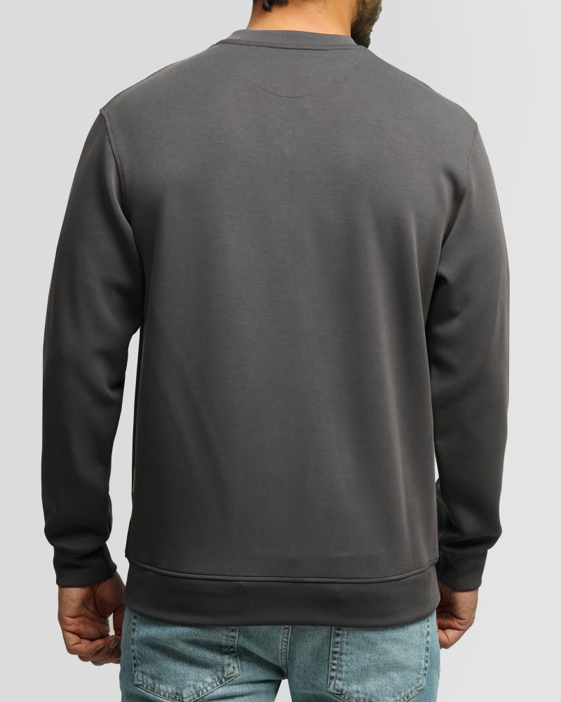 خرید و قیمت تیشرت آستین بلند یقه گرد خاکستری 24428151