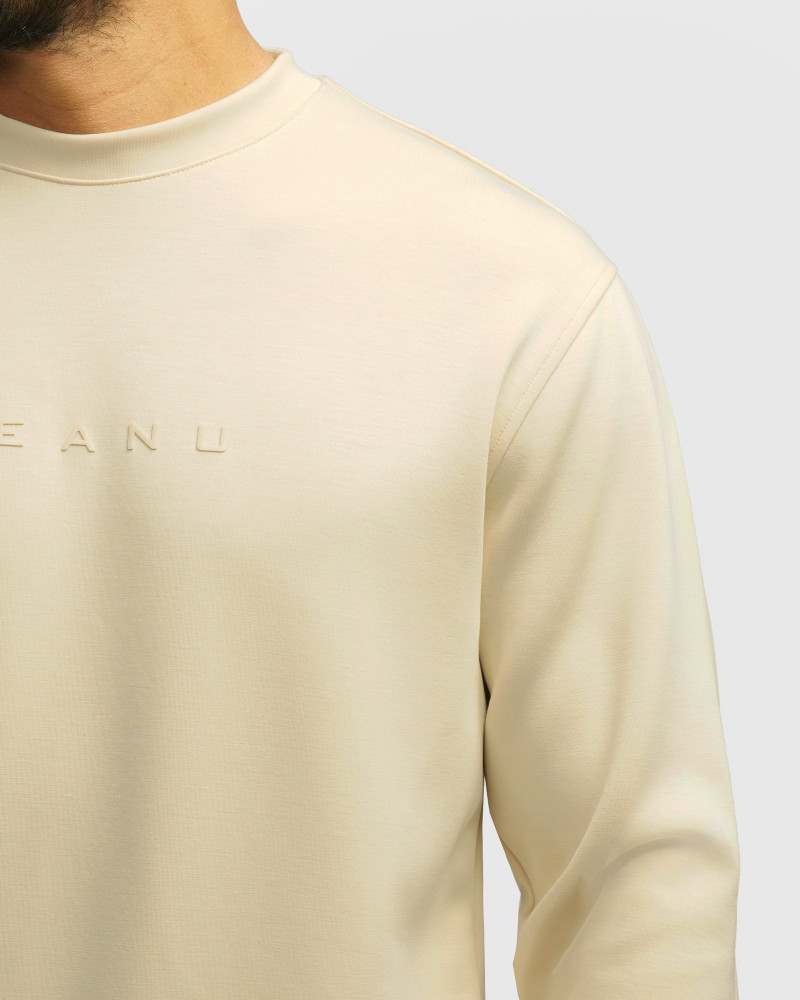 خرید و قیمت تیشرت آستین بلند یقه گرد کرم روشن 24428151