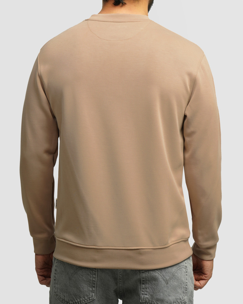 خرید و قیمت تیشرت آستین بلند یقه گرد کرم 24428151