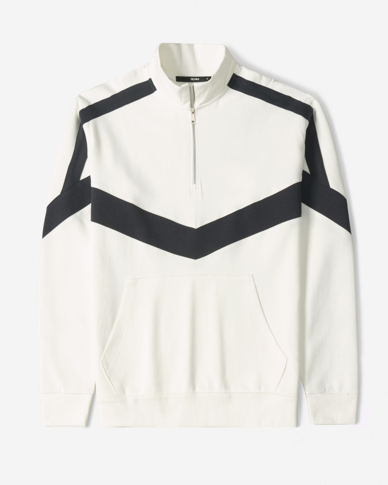 پلیور نیم زیپ مردانه سفید 24441149