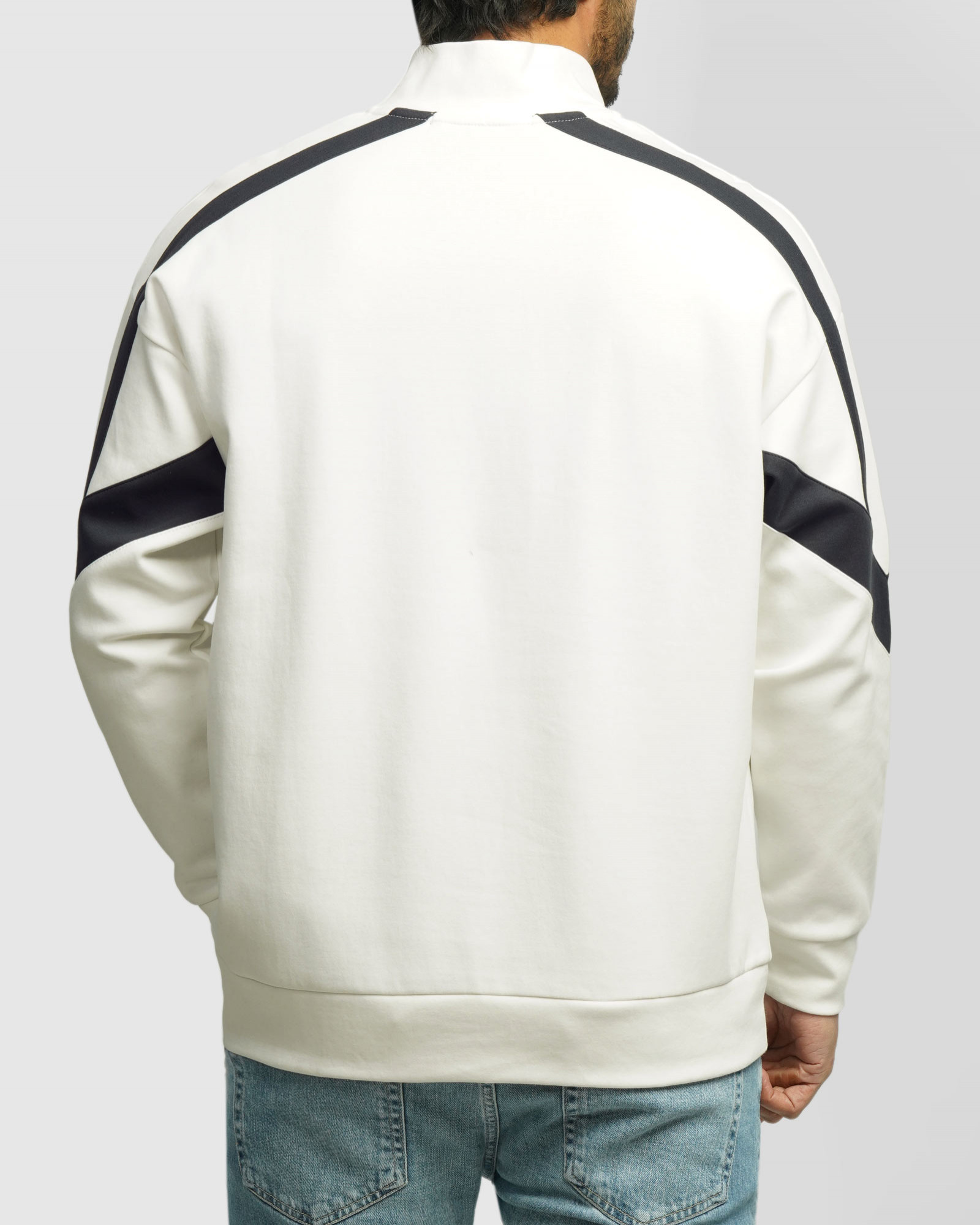 پلیور نیم زیپ مردانه سفید 24441149