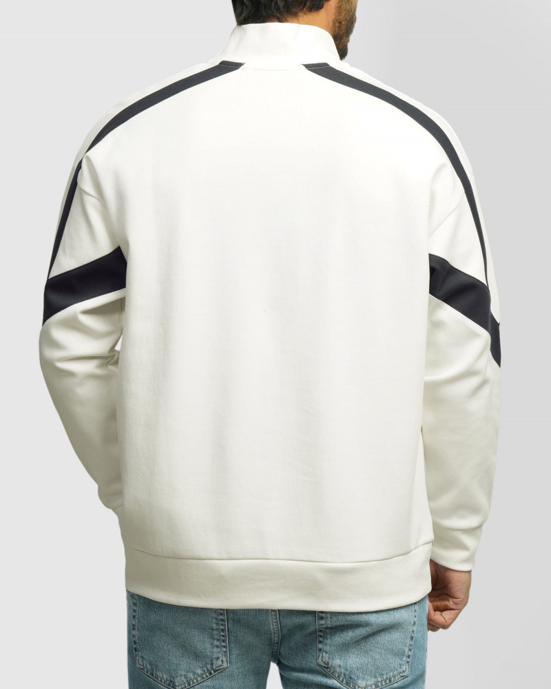 پلیور نیم زیپ مردانه سفید 24441149