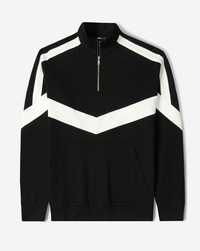 پلیور نیم زیپ مردانه مشکی 24441149