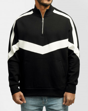 پلیور نیم زیپ مردانه مشکی 24441149