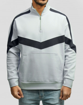 پلیور نیم زیپ مردانه آبی روشن 24441149