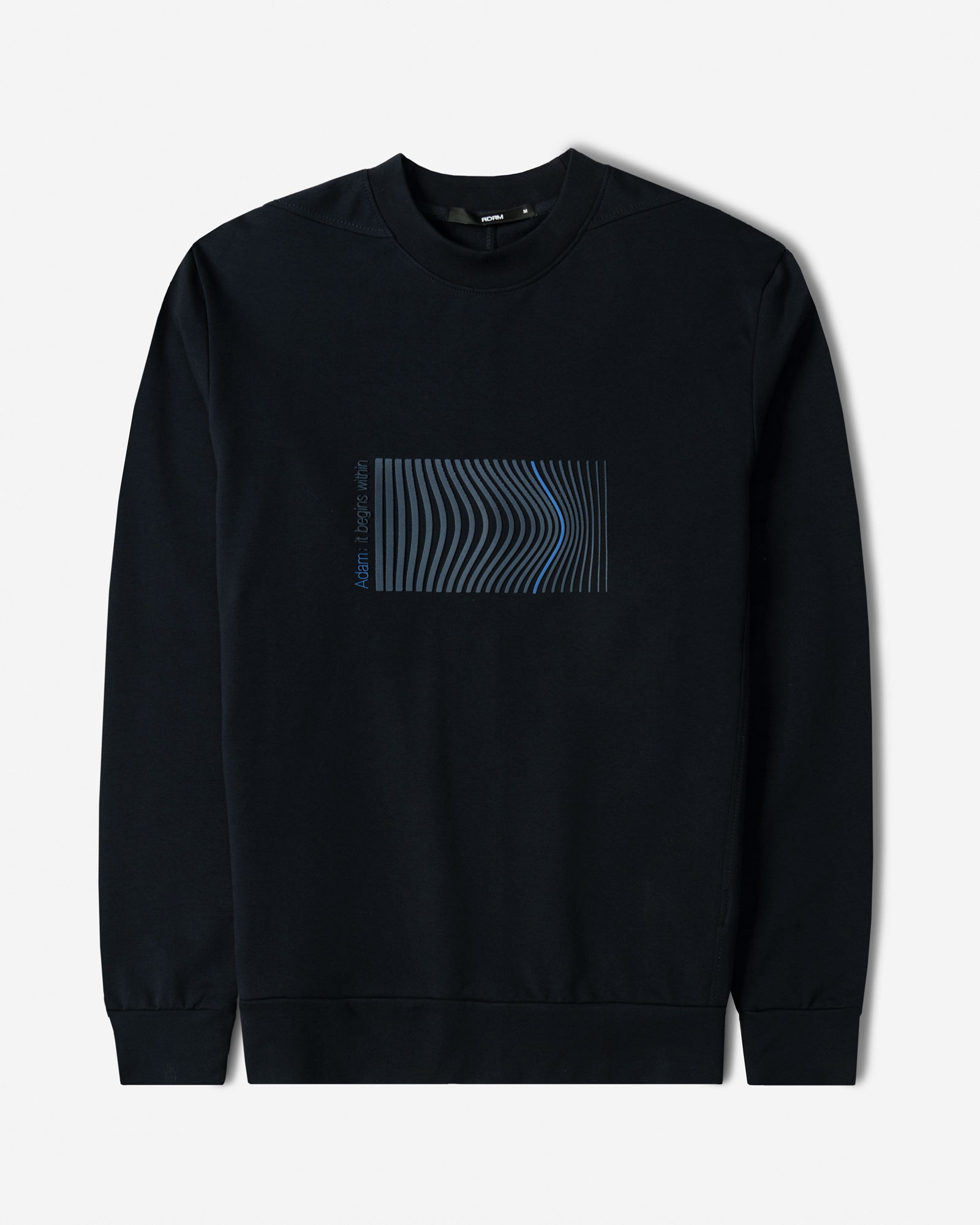 تیشرت آستین بلند یقه گرد مردانه سرمه ای 24428156