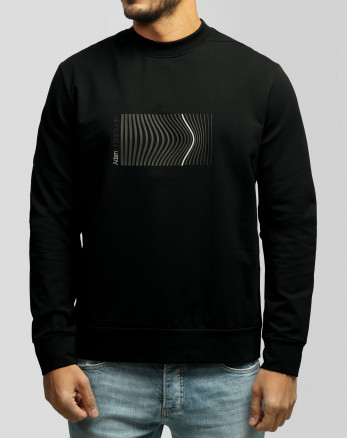 تیشرت آستین بلند یقه گرد مردانه مشکی 24428156