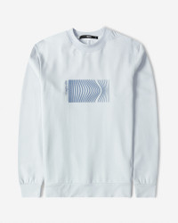 تیشرت آستین بلند یقه گرد مردانه آبی روشن 24428156