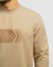 تیشرت آستین بلند یقه گرد مردانه کرم 24428156 