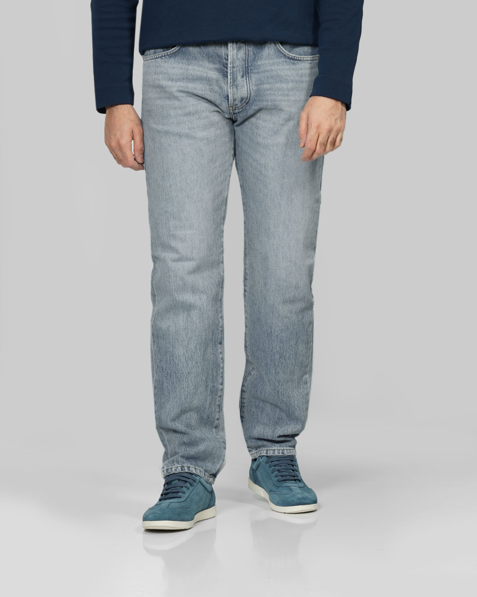 خرید و قیمت شلوار جین استریت فیت (Straight fit) ساده مردانه آبی روشن 24424867