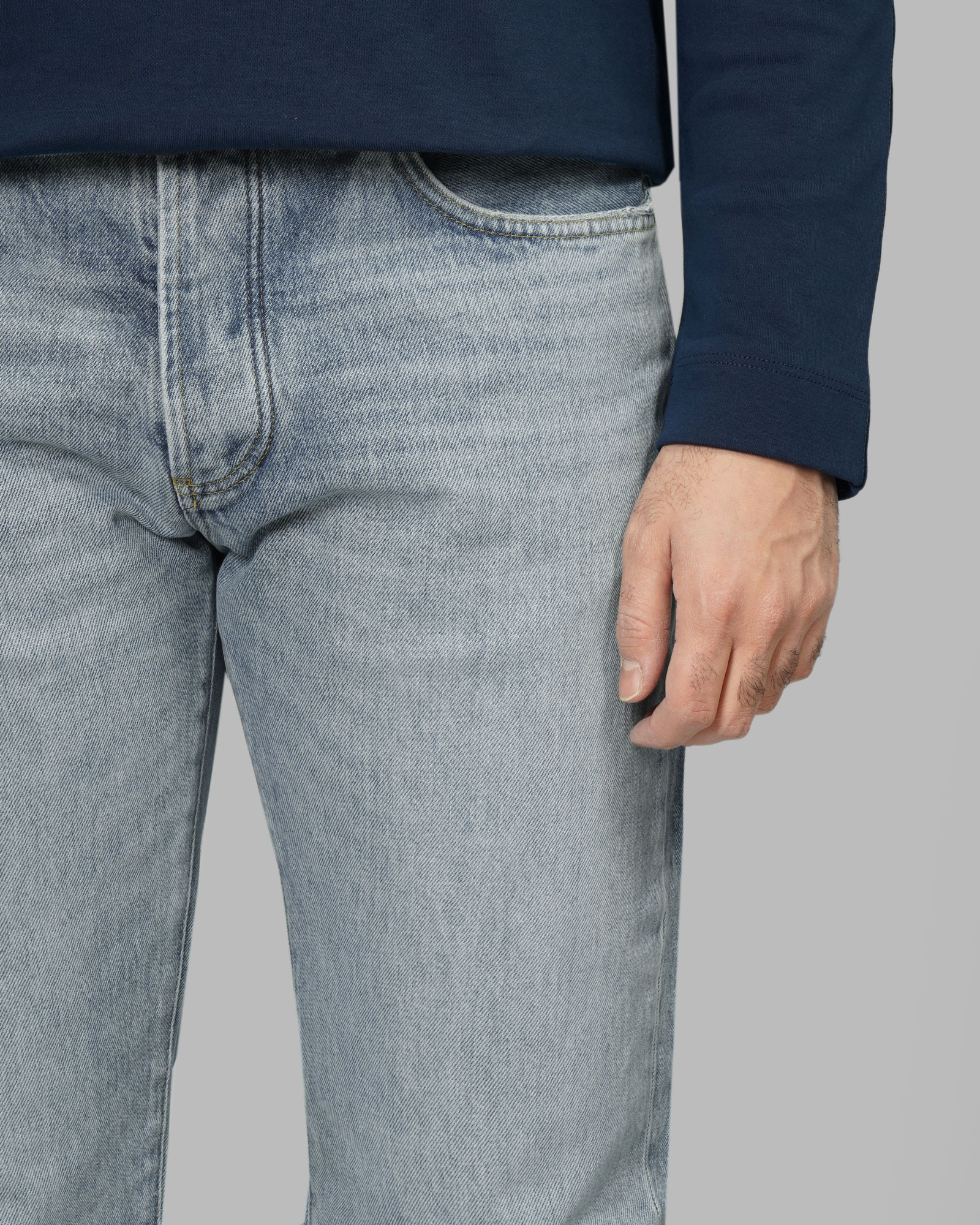 خرید و قیمت شلوار جین استریت فیت (Straight fit) ساده مردانه آبی روشن 24424867