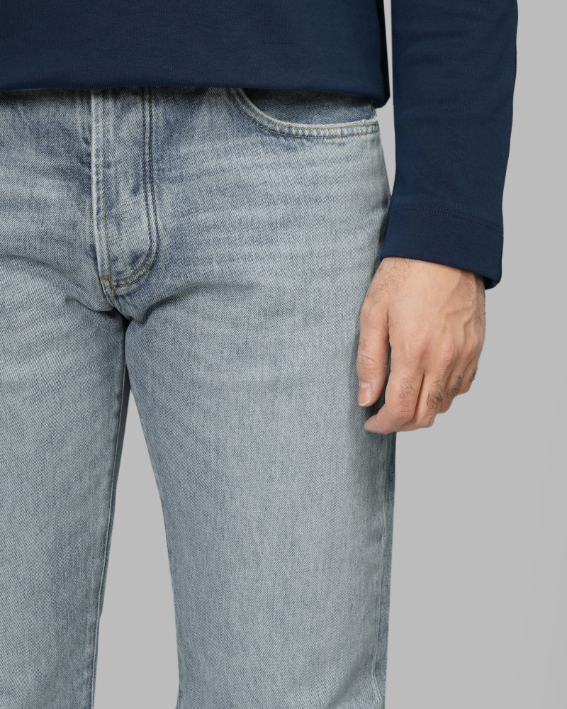 خرید و قیمت شلوار جین استریت فیت (Straight fit) ساده مردانه آبی روشن 24424867