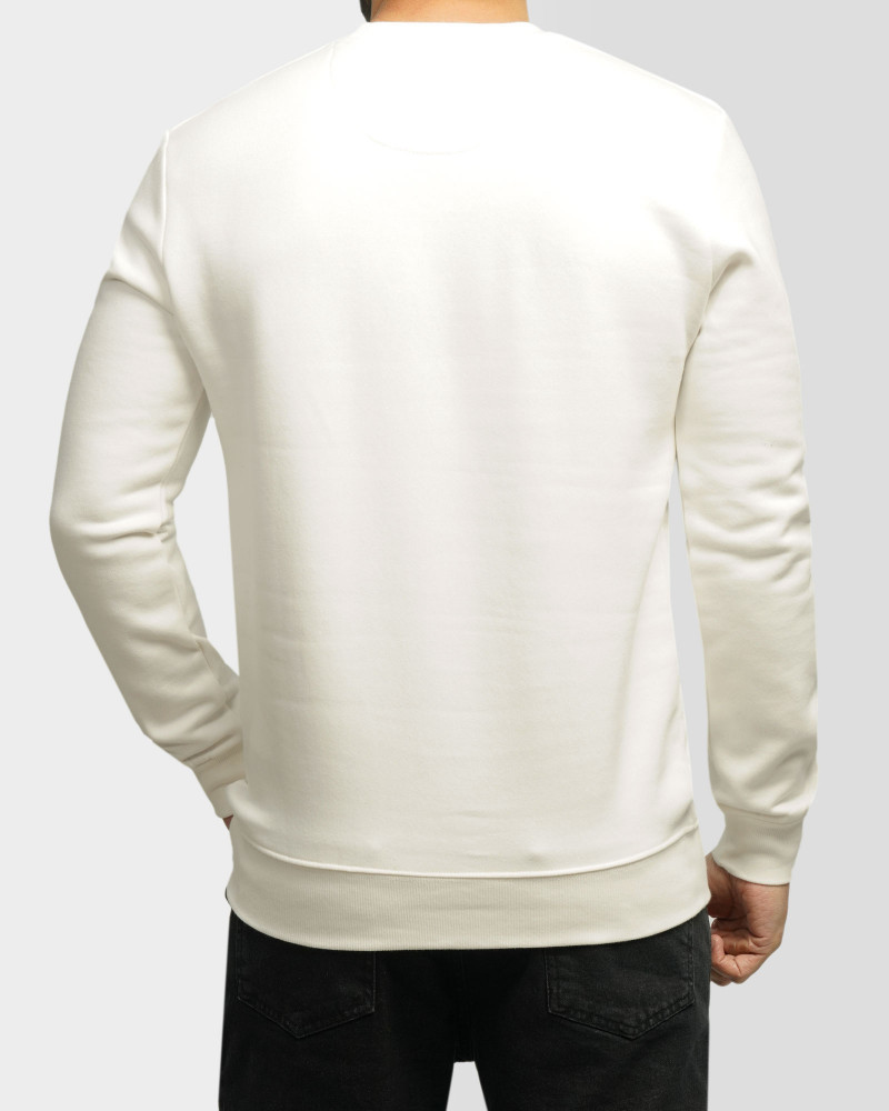 خرید و قیمت پلیور دورس یقه گرد مردانه سفید 24457299