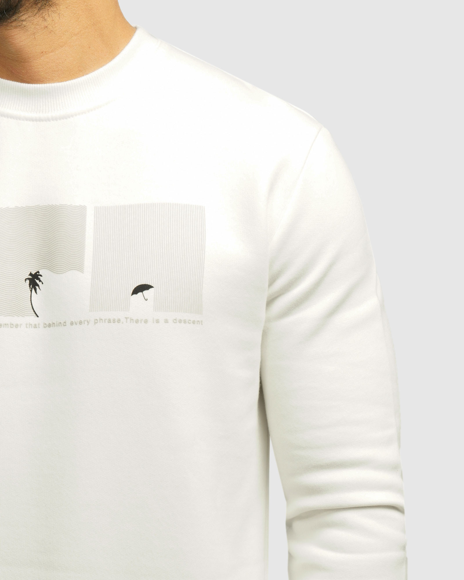 خرید و قیمت پلیور دورس یقه گرد مردانه سفید 24457299