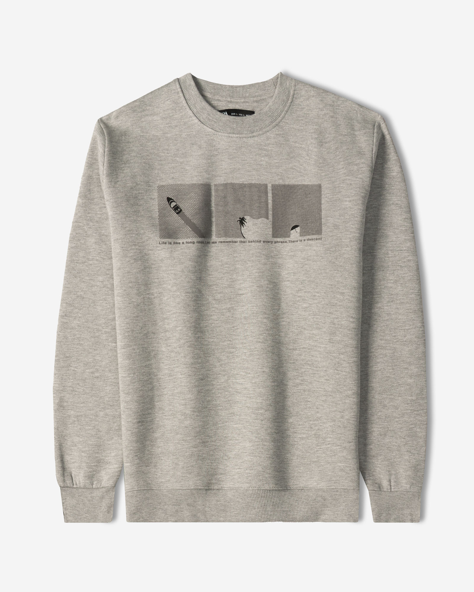 خرید و قیمت پلیور دورس یقه گرد مردانه طوسی 24457299