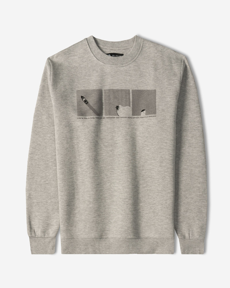 خرید و قیمت پلیور دورس یقه گرد مردانه طوسی 24457299