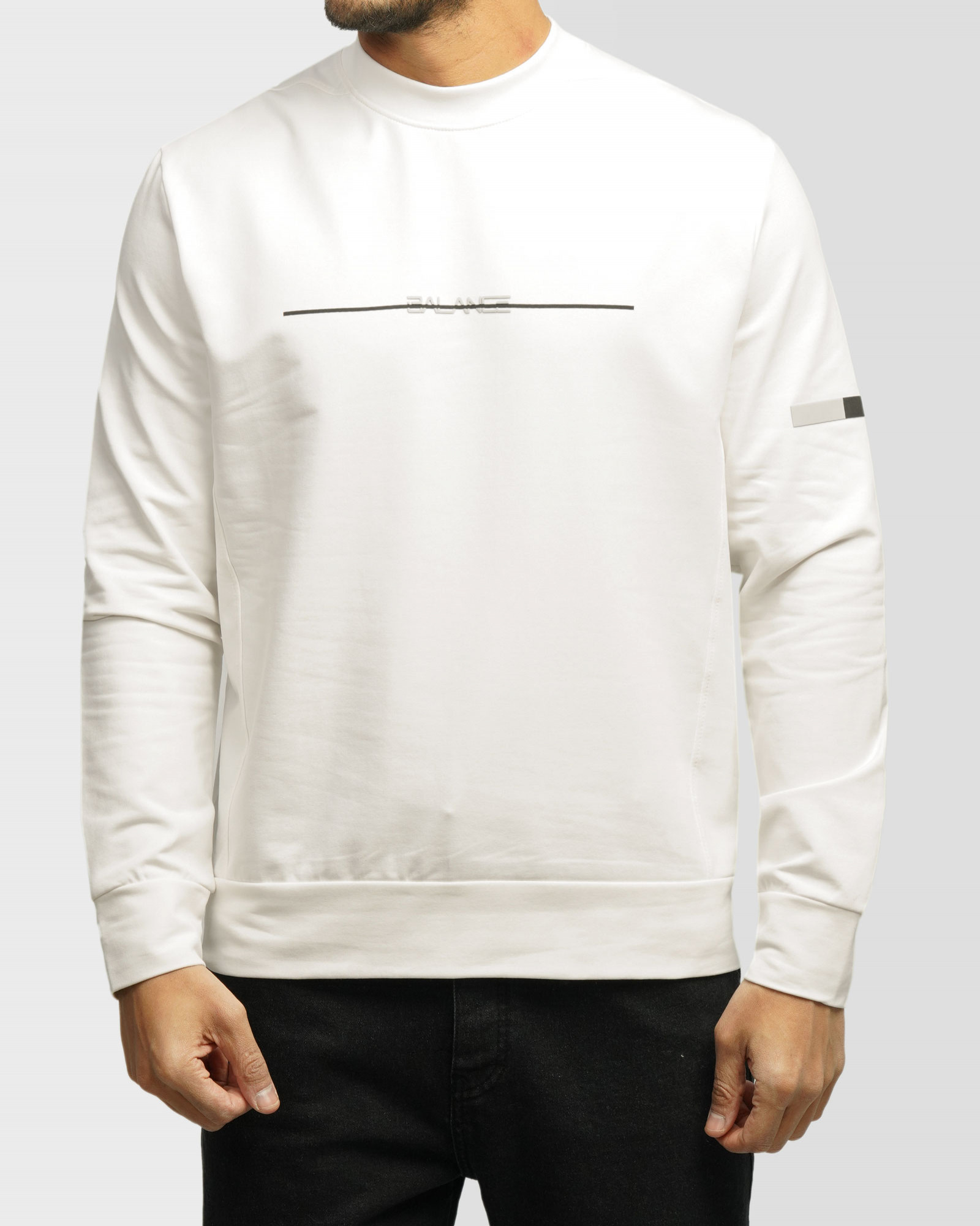 خرید و قیمت تیشرت آستین بلند یقه گرد سفید 24428157